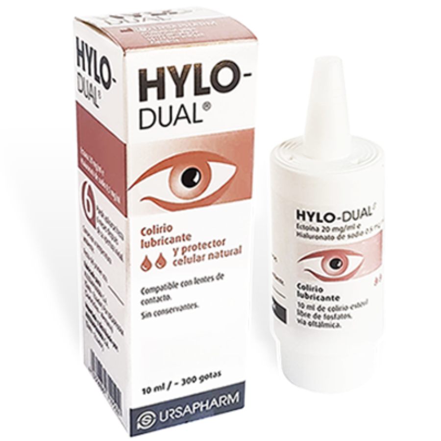 Lubricante oftálmico hylo dual en gotas 10 ml