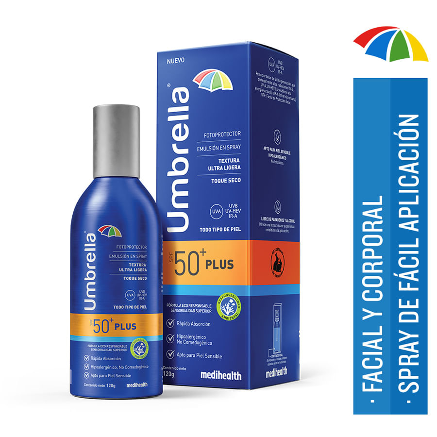 Protector solar umbrella plus emulsión fps 50 120 g