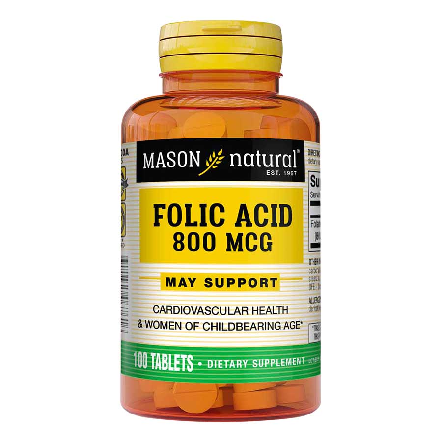 Acido folico 800 mcg tableta x 100
