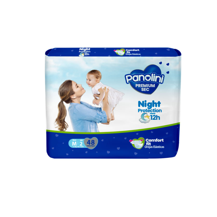 Pañal panolini comfort sec medium 48 unidades