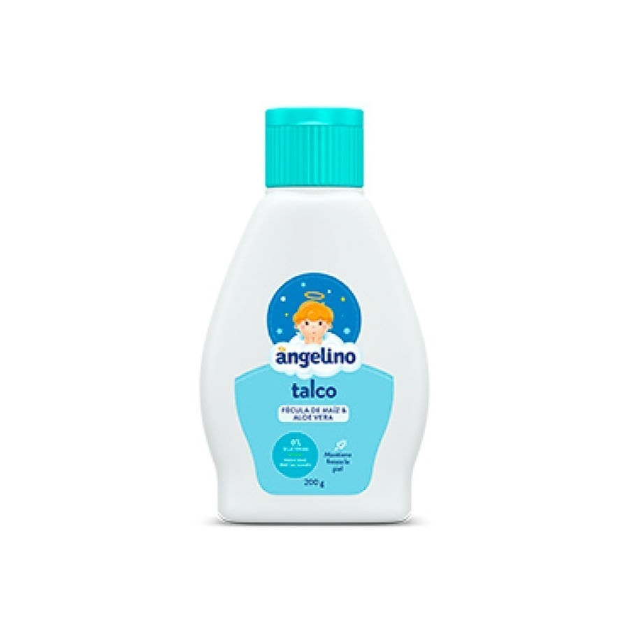Talco Angelino Fécula de Maiz Aloe x200gr