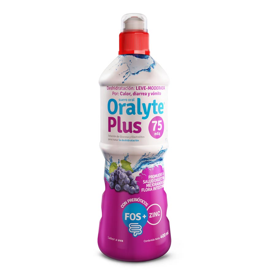 Oralyte plus 75meq uva solución oral 400 ml