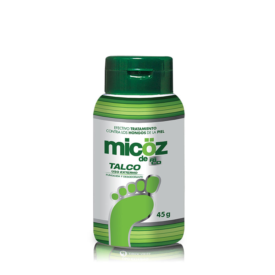 Talco para pies micoz fungicida en polvo 45 g
