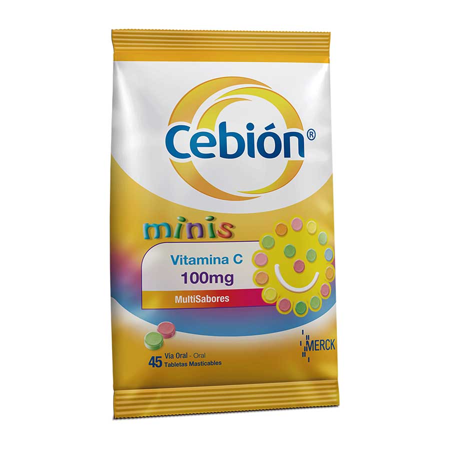 Cebion minis multisabores 52 mg x 58 mg tableta x 10