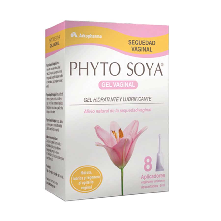 Lubricante intimos femenino phyto soya gel vaginal 8 aplicadores