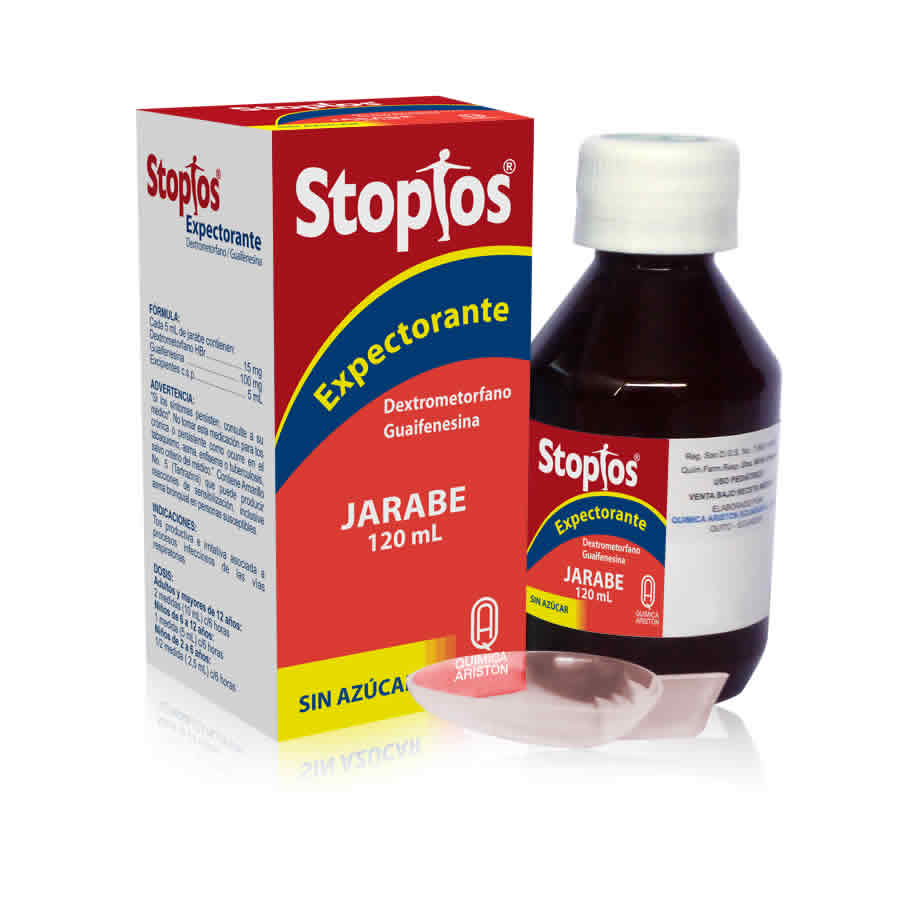 Stoptos 300 mg x 2000 mg jarabe 120 ml
