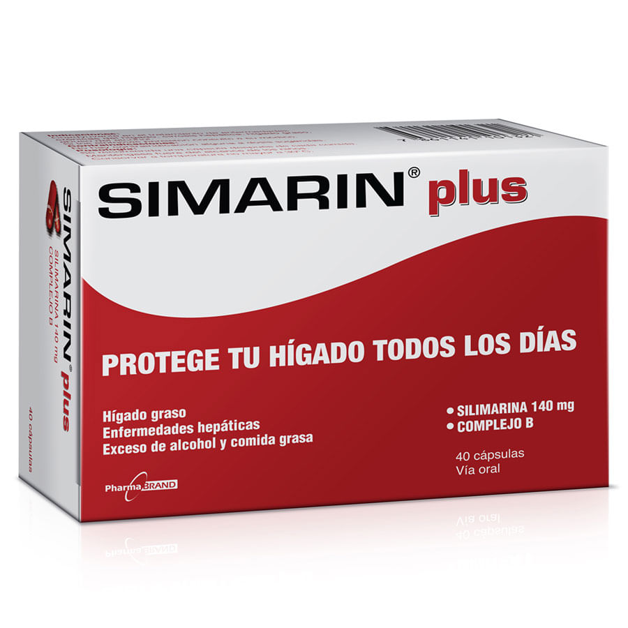 Simarin hepatoprotector silimarina 140 mg + complejo b x 40