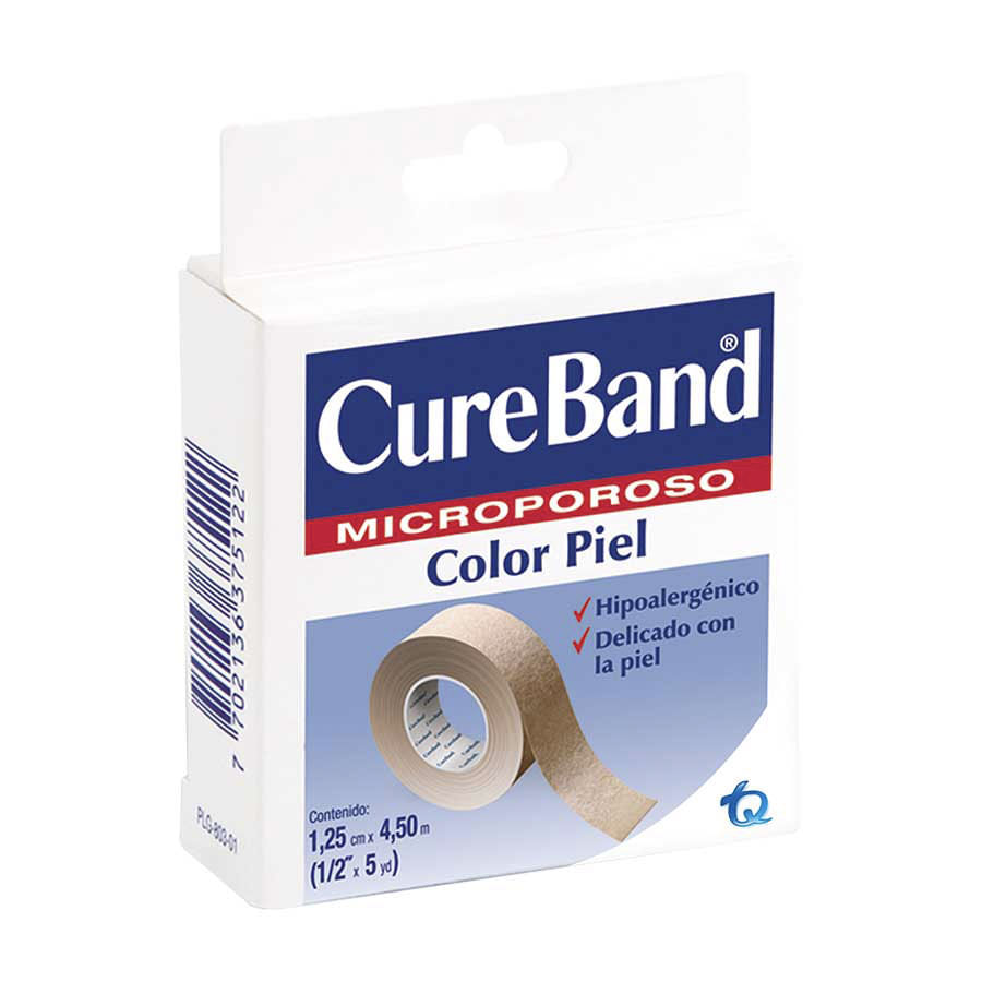 Esparadrapo cureband color piel 1/2" x 5 yd