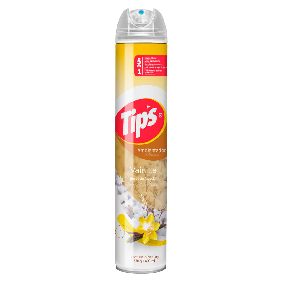 Ambientador tips aerosol besos de algodón 400ml