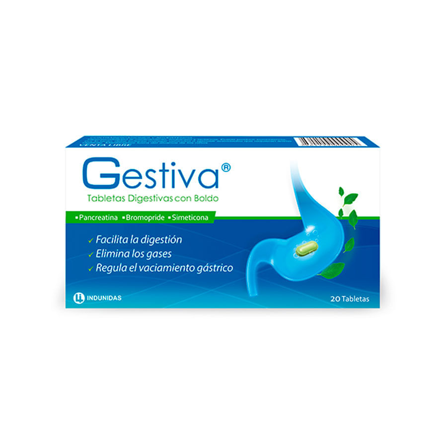 Antiácido gestiva tableta x 20
