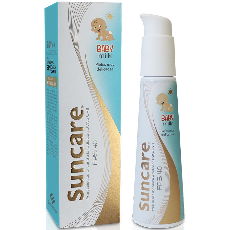 Bloqueador suncare baby milk fps-40 en crema fps 40 90 ml