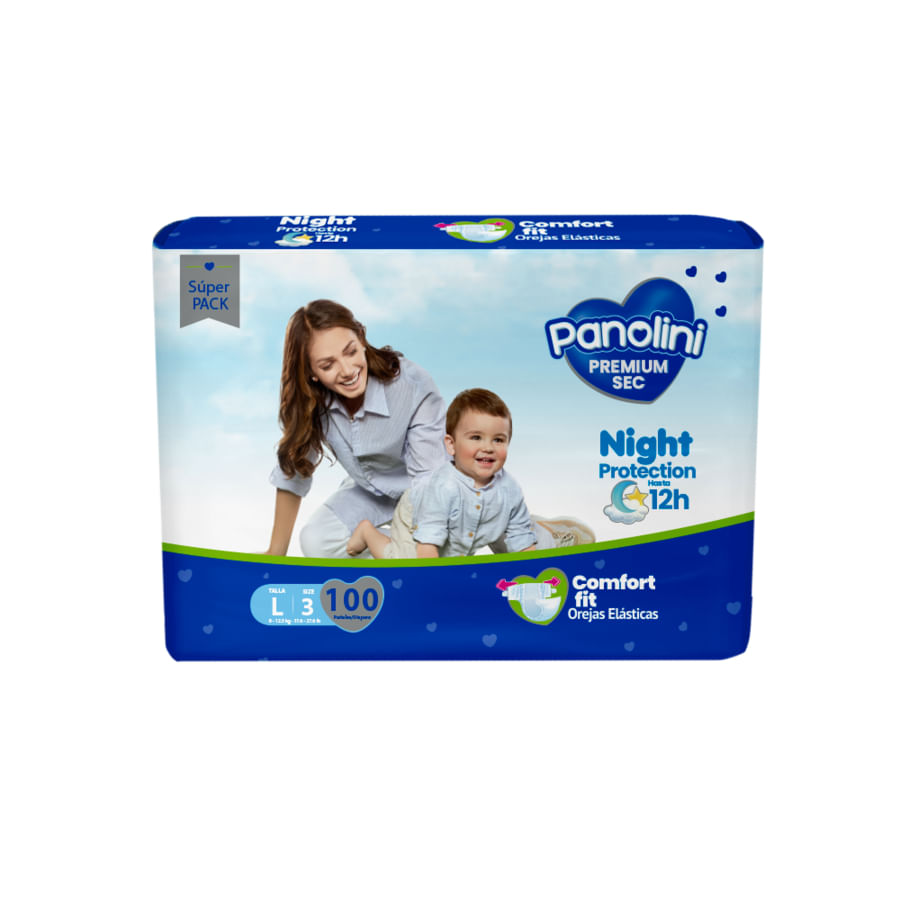 Pañal panolini comfort sec x-large 100 unidades