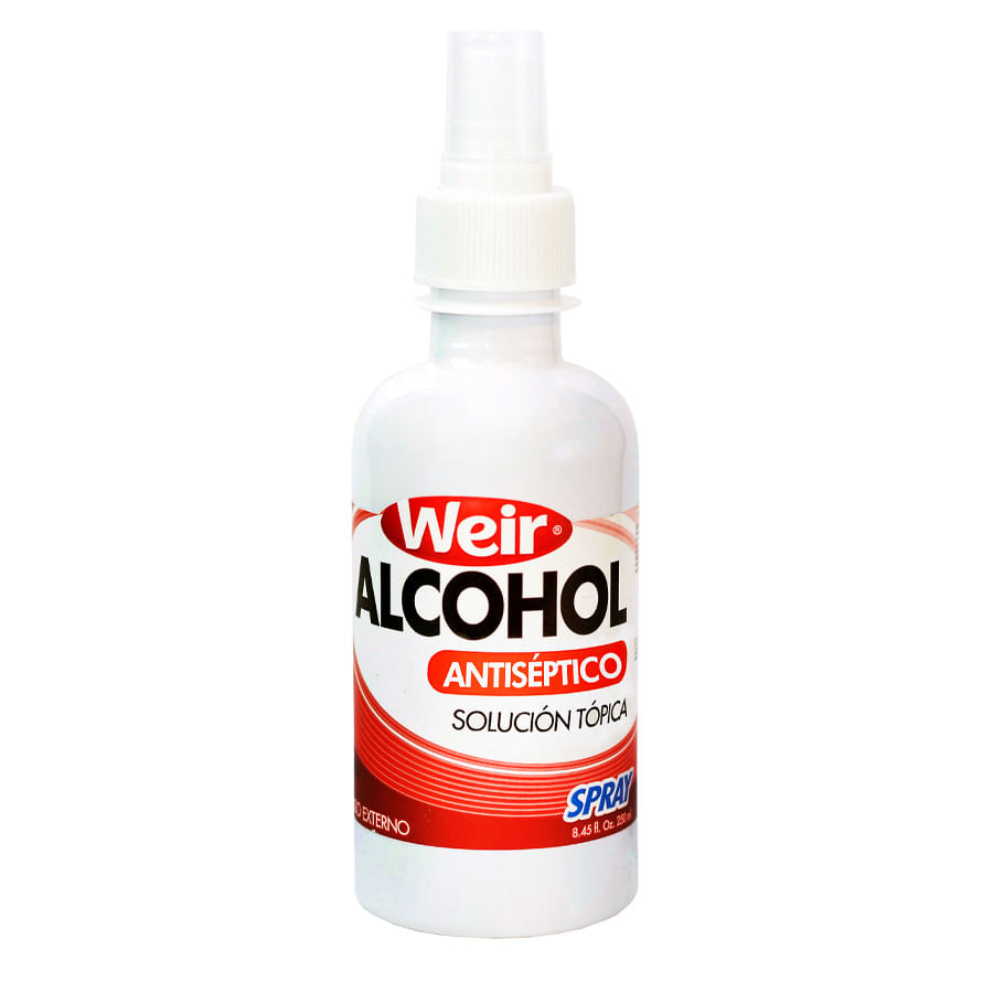 Alcohol Antiséptico Weir 250 Ml Frasco