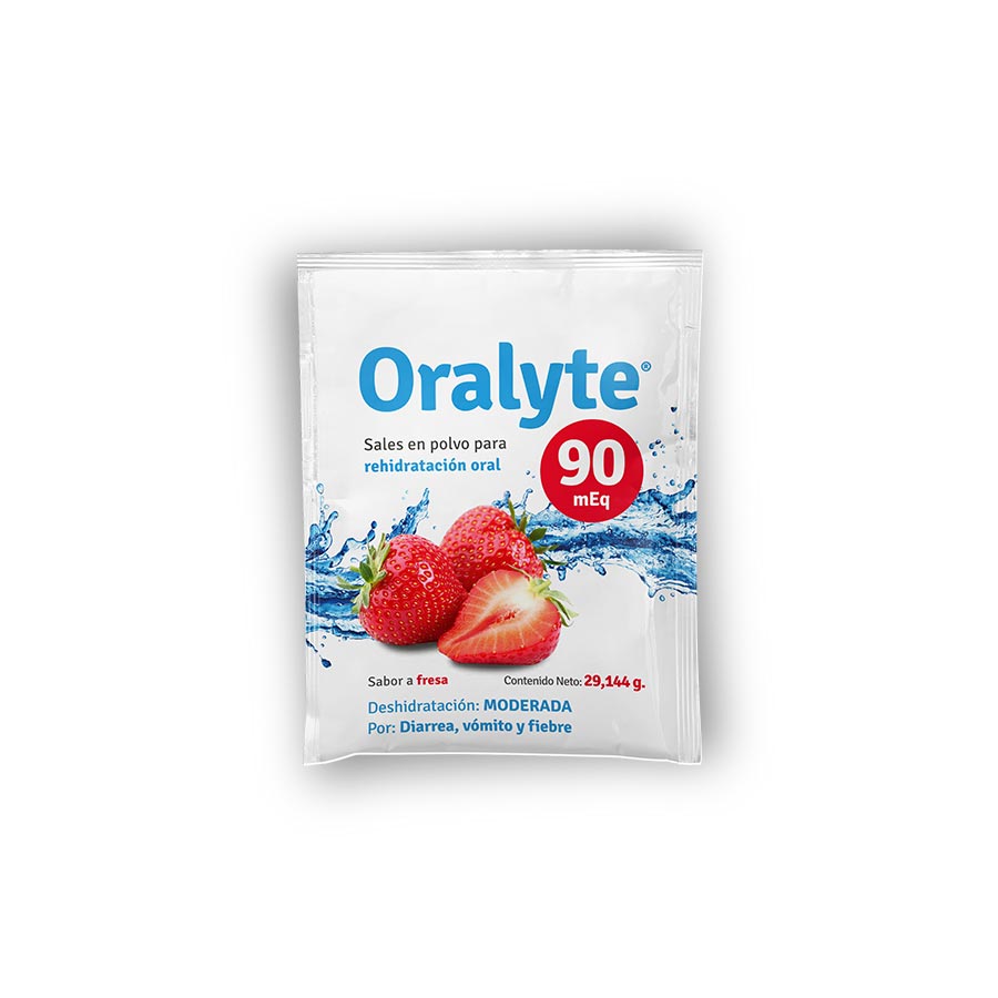 Oralyte fresa 29 g en polvo x 10