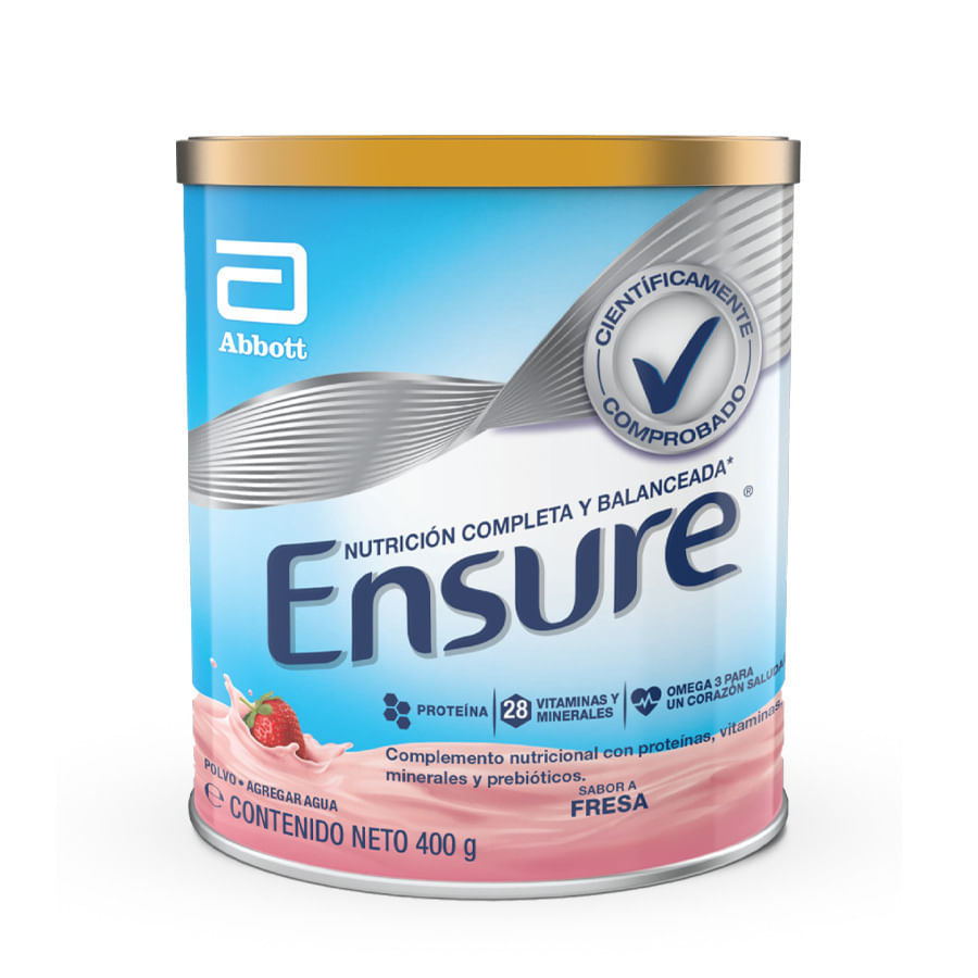 Ensure Prebiótico en Polvo Sabor Fresa x400gr