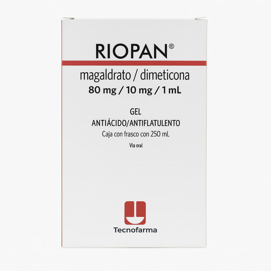 Antiácido riopan 100 mg suspensión 250 ml
