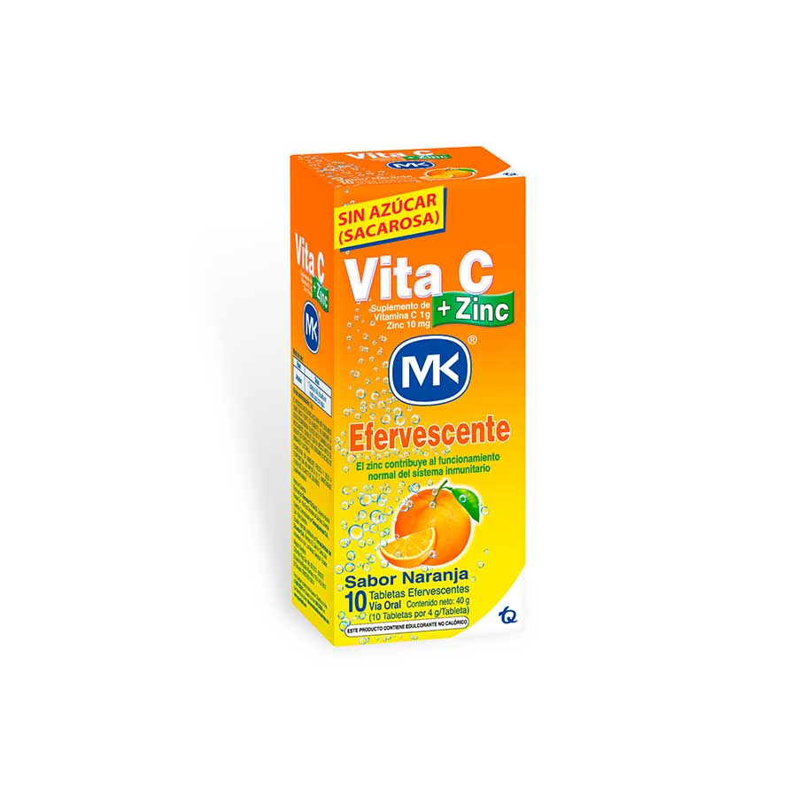 Vitamina c vita-c 1g x 10 mg tableta efervescente x 10