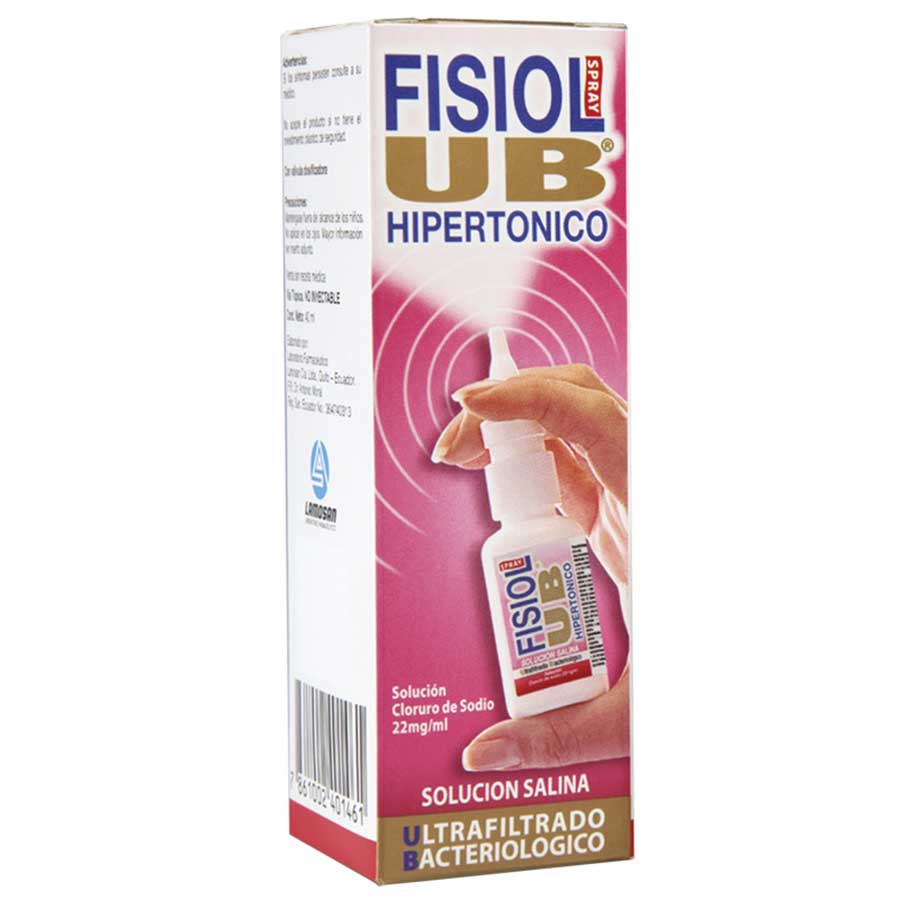 Solución salina fisiol 0,22 % spray 40 ml