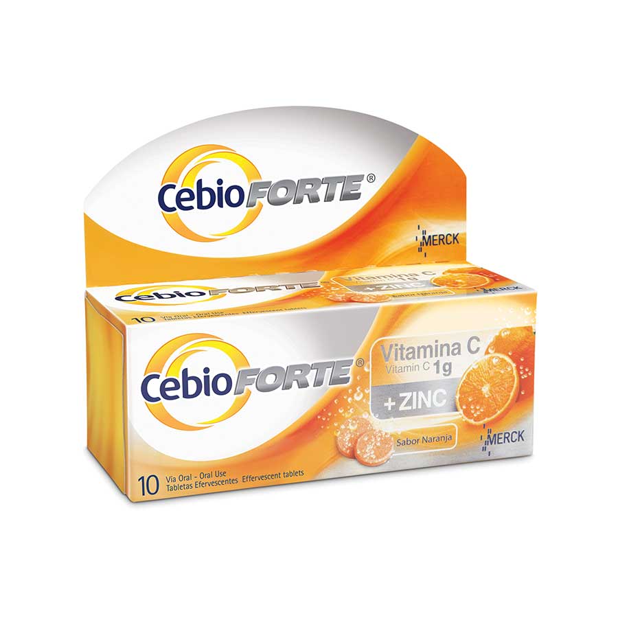 Cebion forte 1000 mg x 10 mg tabletas efervescentes x 10