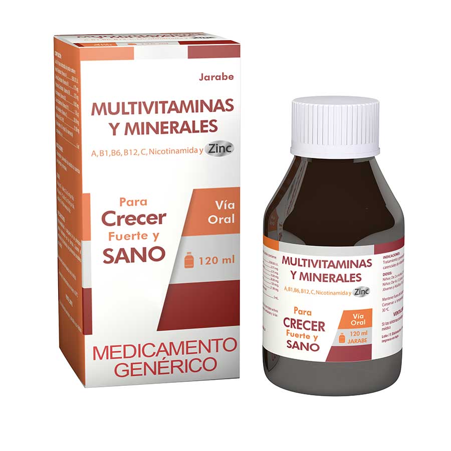 Multivitaminico multivitaminas-minerales jarabe 120 ml