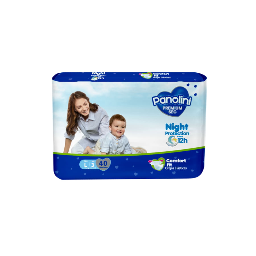 Pañal panolini comfort sec large 40 unidades
