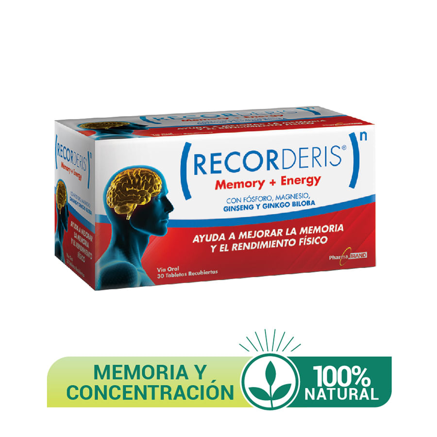 Recorderis multivitaminico memoria y energía ginseng