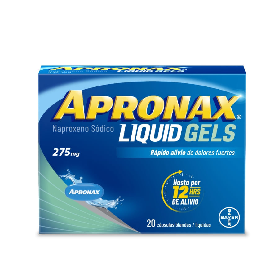 Antiinflamatorio apronax 275 mg cápsulas blandas x 20