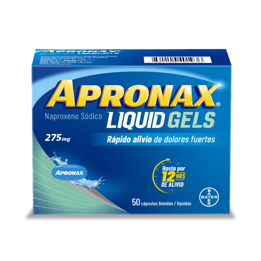 Antiinflamatorio apronax 275 mg cápsulas blandas x 50