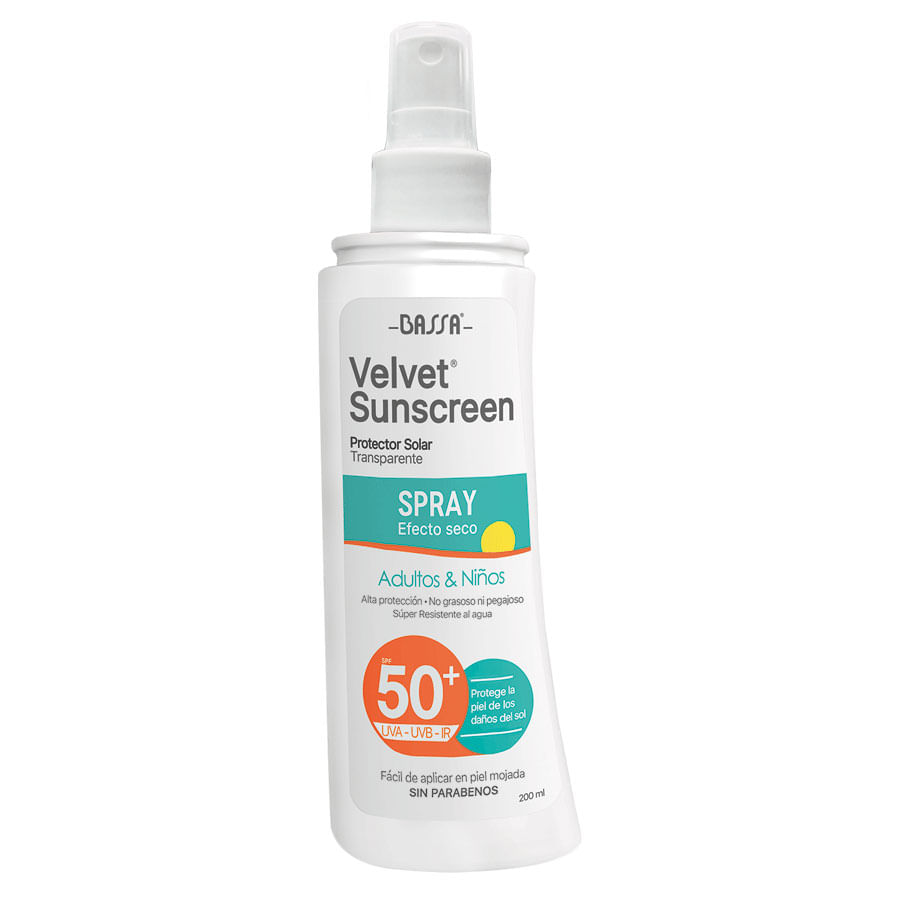 Bloqueador bassa velvet sun fps 50 200 ml