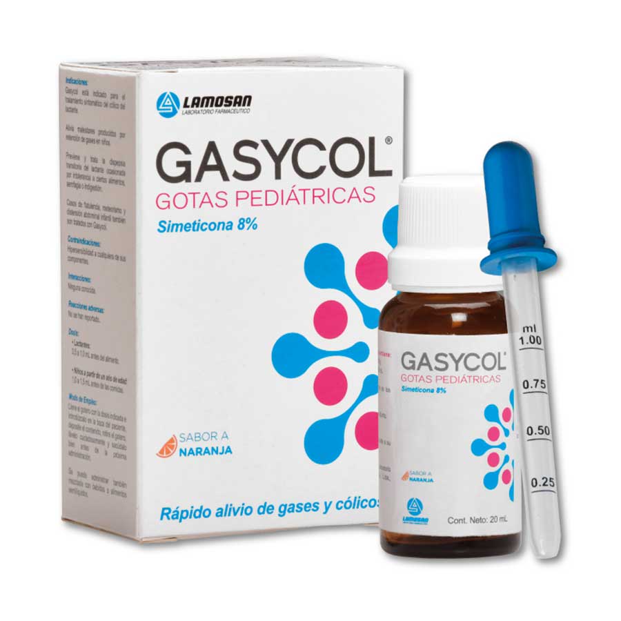 Antiácido gasycol 0,08 mg en gotas 20 ml