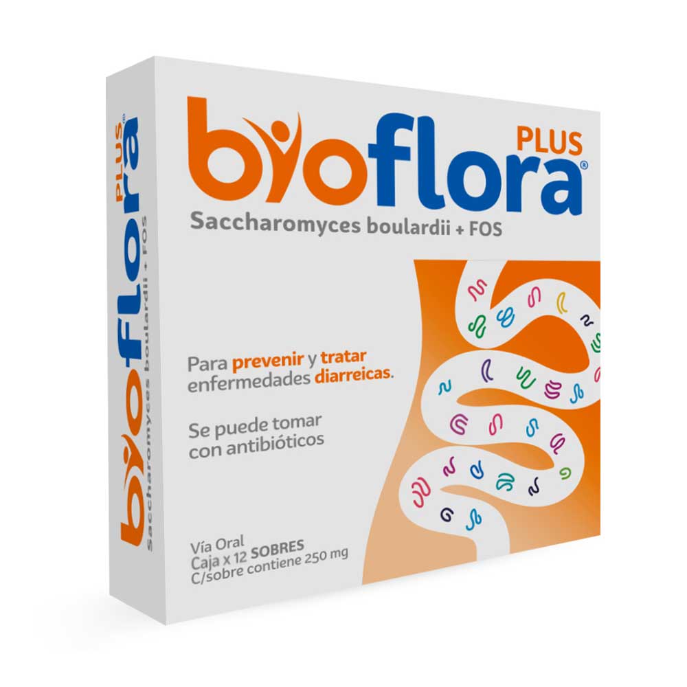 Bioflora 250 mg x 50 mg en polvo x 12