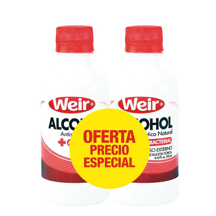 Alcohol antiséptico weir pack 250 ml