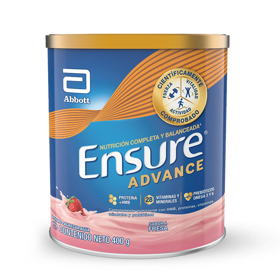 Ensure Advance en Polvo Sabor Fresa x400gr