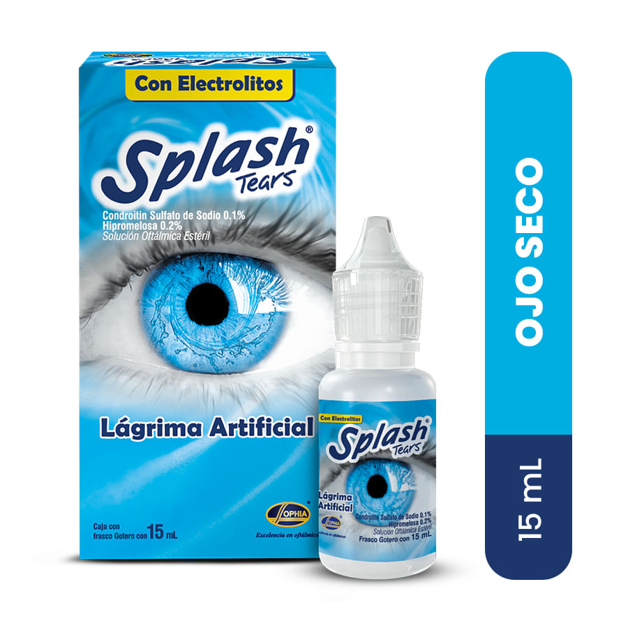 Lubricante oftálmico splash tears solución 15 ml