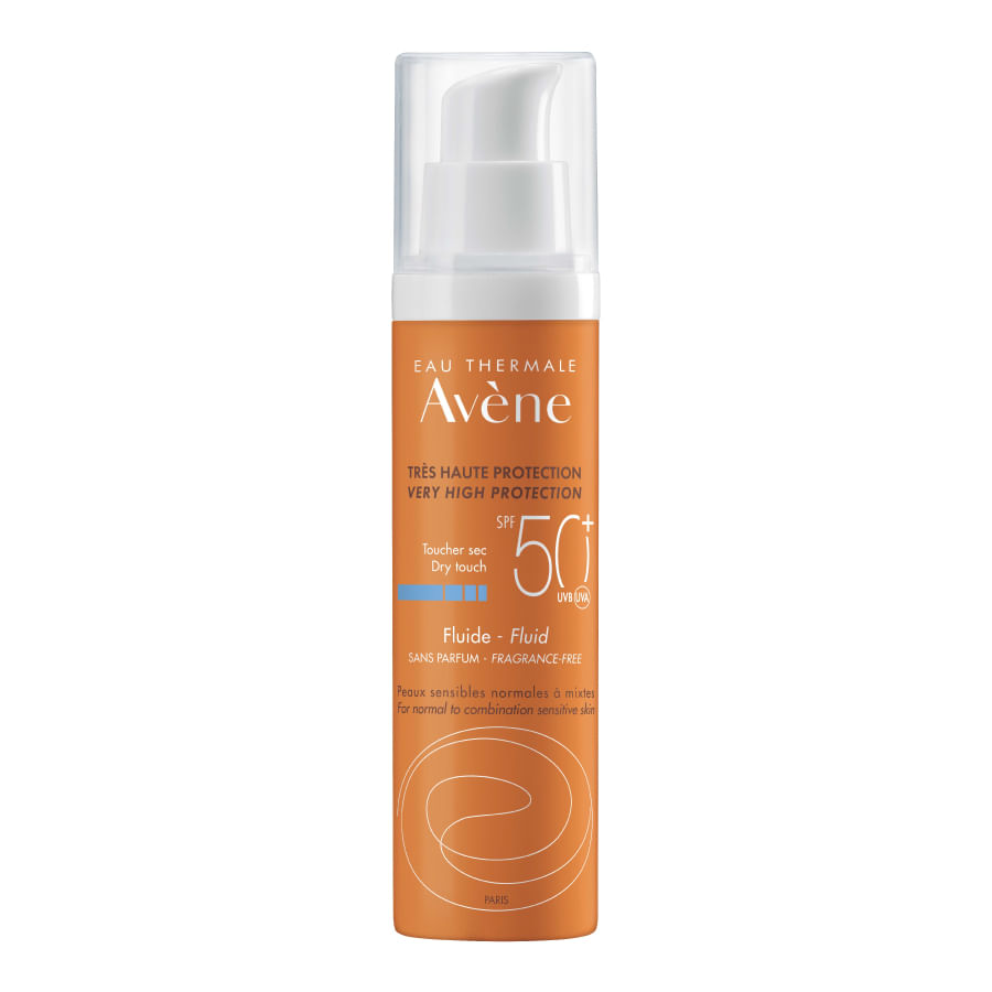 Bloqueador avene fluido solar con color fps 50 50 ml