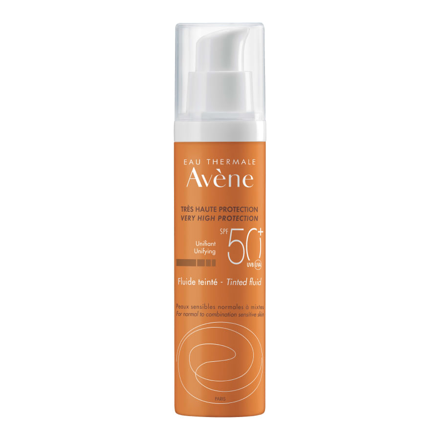 Bloqueador avene fluido solar sin color fps 50 50 ml