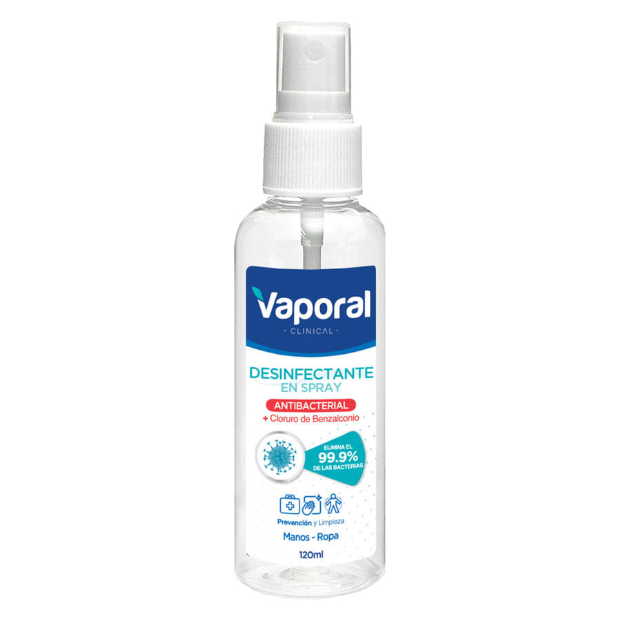 Alcohol antiséptico vaporal antibacterial 120ml