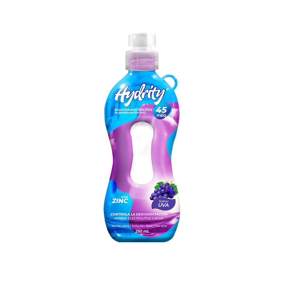 Suero oral hydrity uva 45meq suspensión 250ml