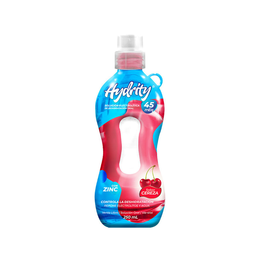 Suero oral hydrity cereza 45meq suspensión 250ml