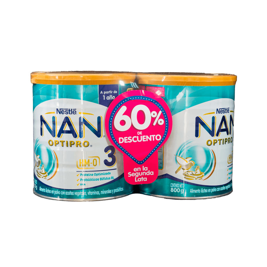 Fórmula infantil nan optipro 3 800gr
