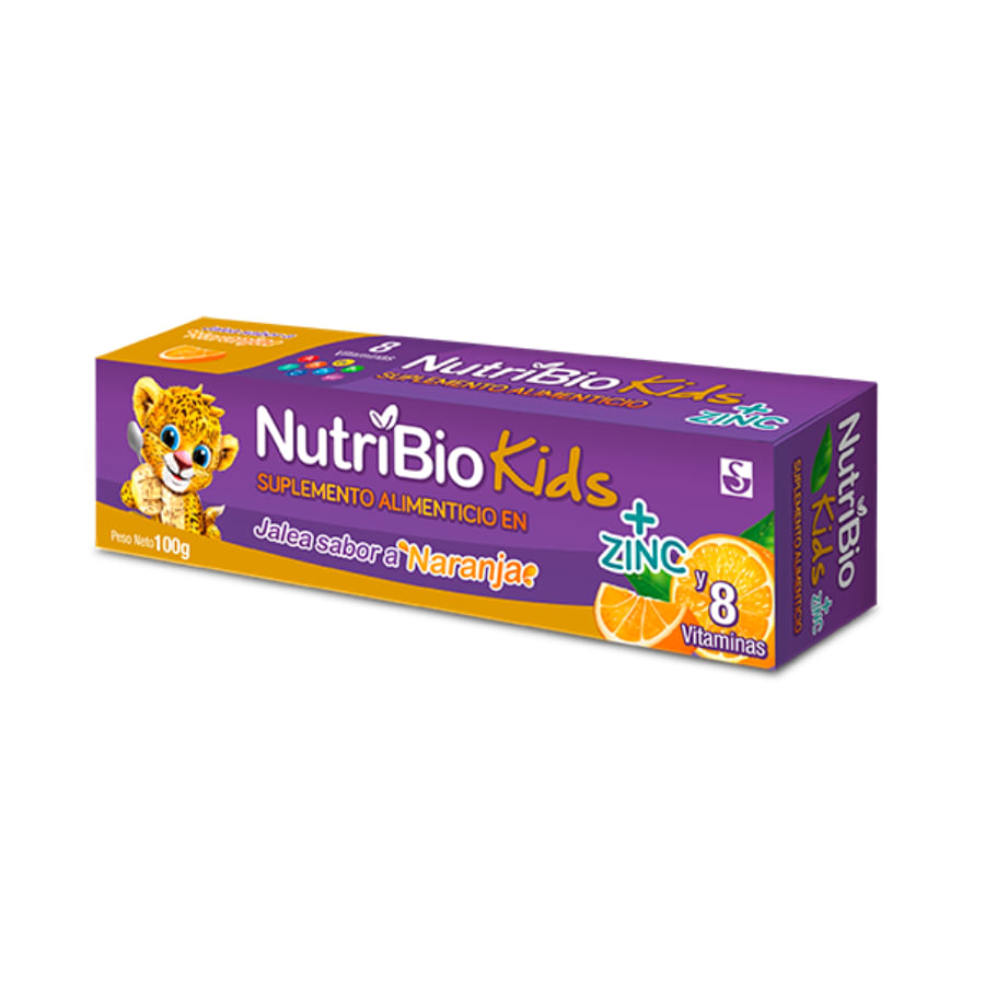 Multivitaminico nutribio + zinc naranja jalea 100 gr