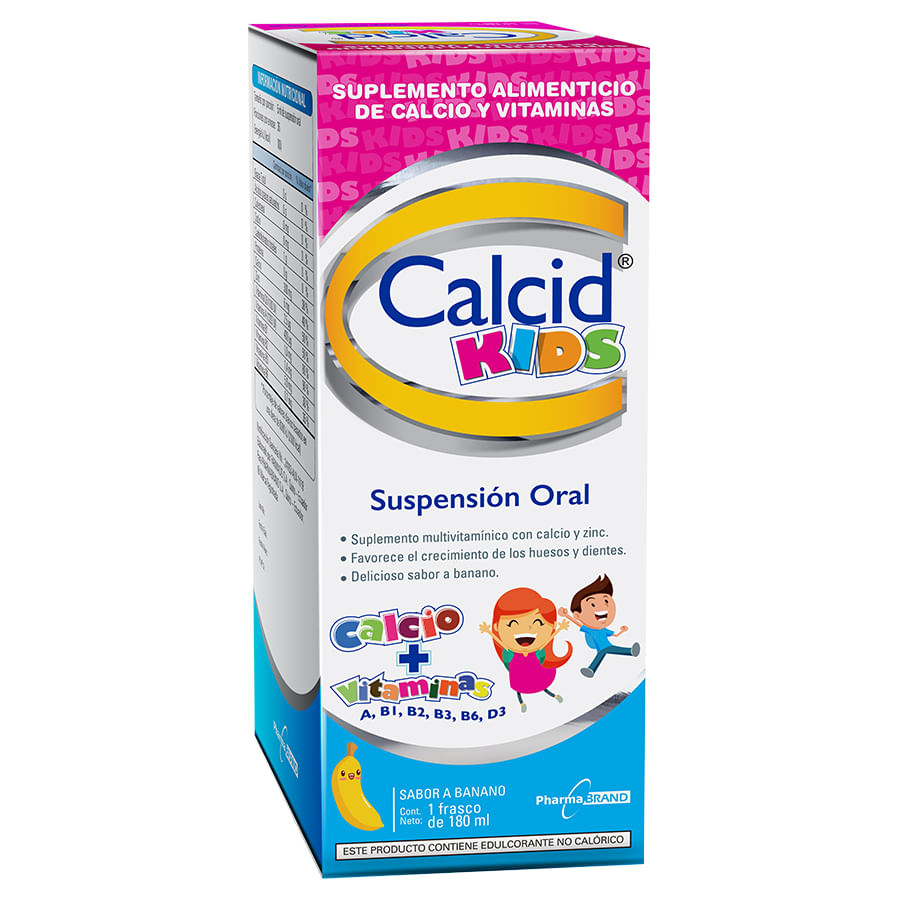 Multivitamínico calcid kids 380 mg suspensión 180 ml