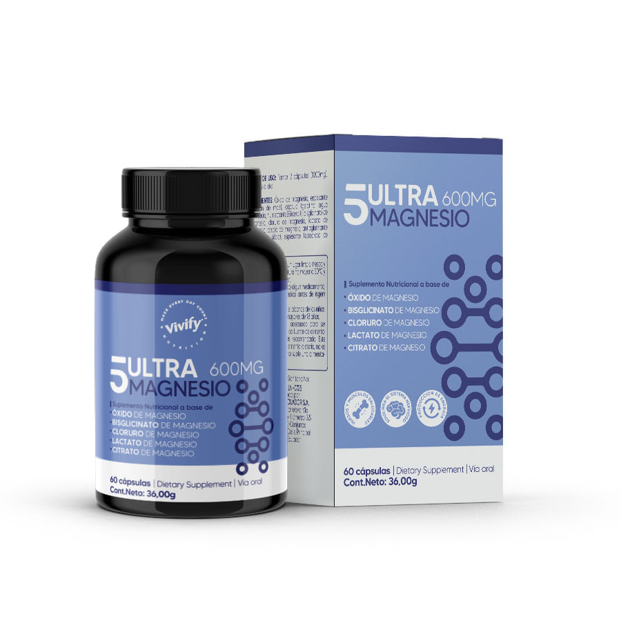 5ULTRA MAGNESIO SU-ALIM CAPx600MG