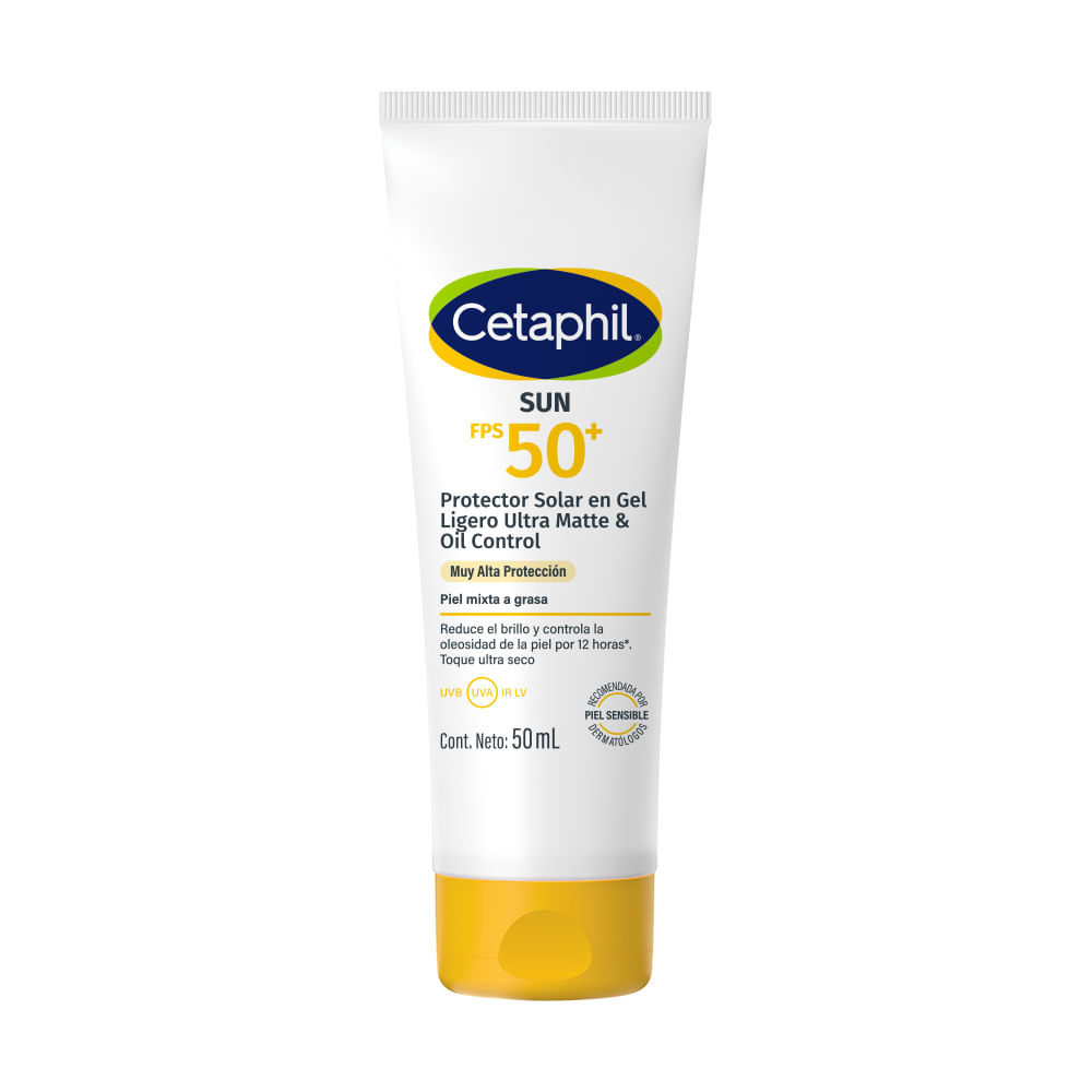 Protector Solar SPF 50+ Gel Ligero Cetaphil Sun x50ml