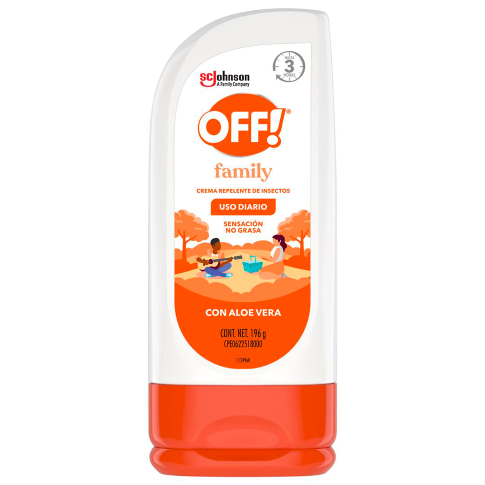 OFF! Family Repelente de Insectos en Crema 200 ml