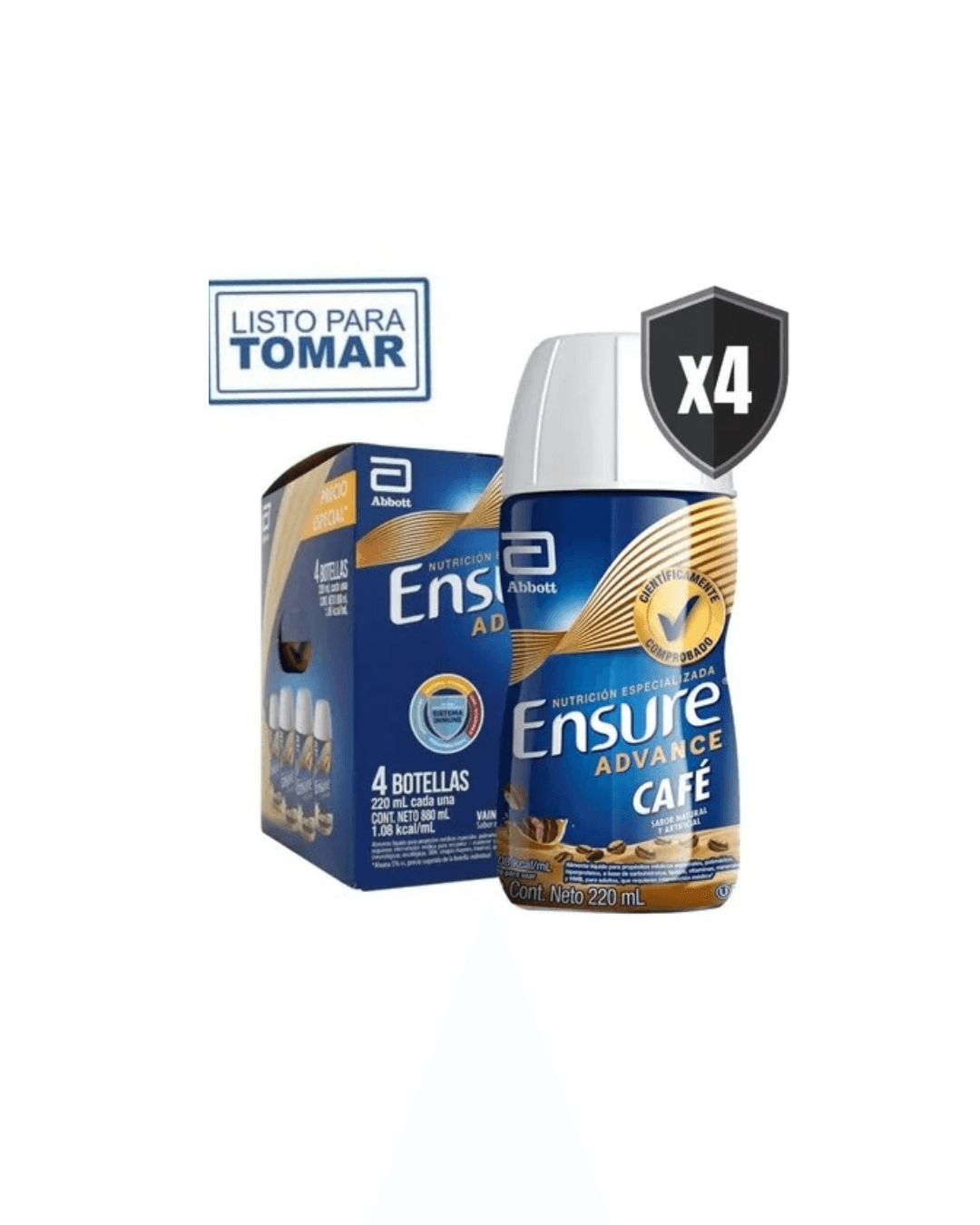 Ensure Advance Sabor Café Líquido x4Pack x220ml