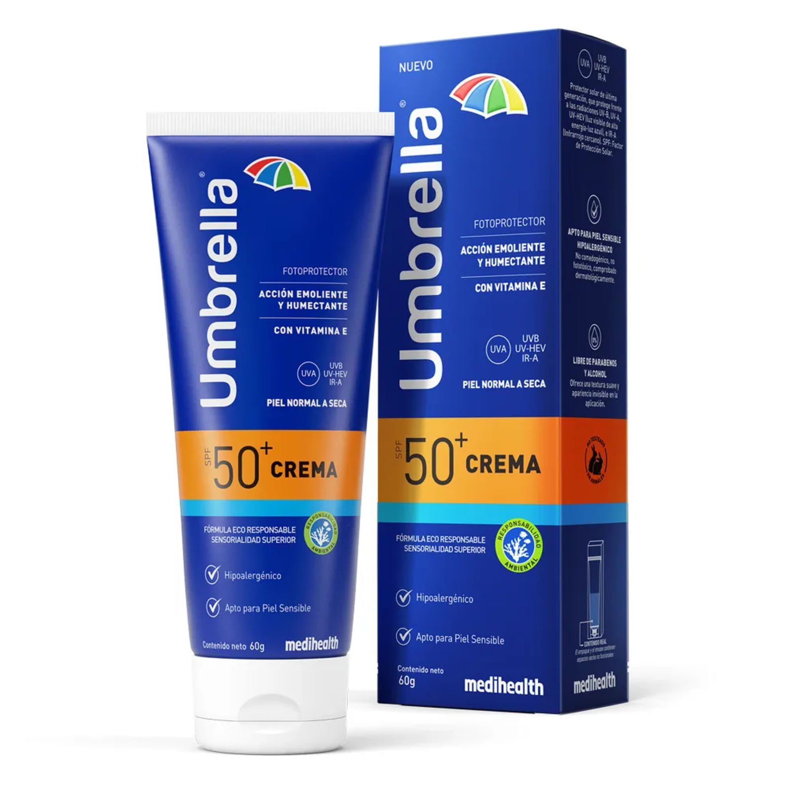 Protector solar umbrella en crema fps 50 60 g