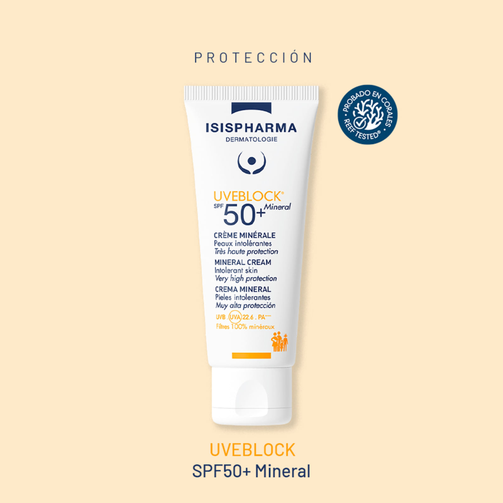 Bloqueador uveblock mineral fps 50 40 ml