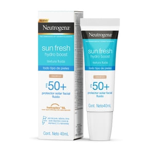 Protector Solar Facial Neutrogena Sun Fresh Hydro Boost Color 2.0 FPS 50+ 40mL