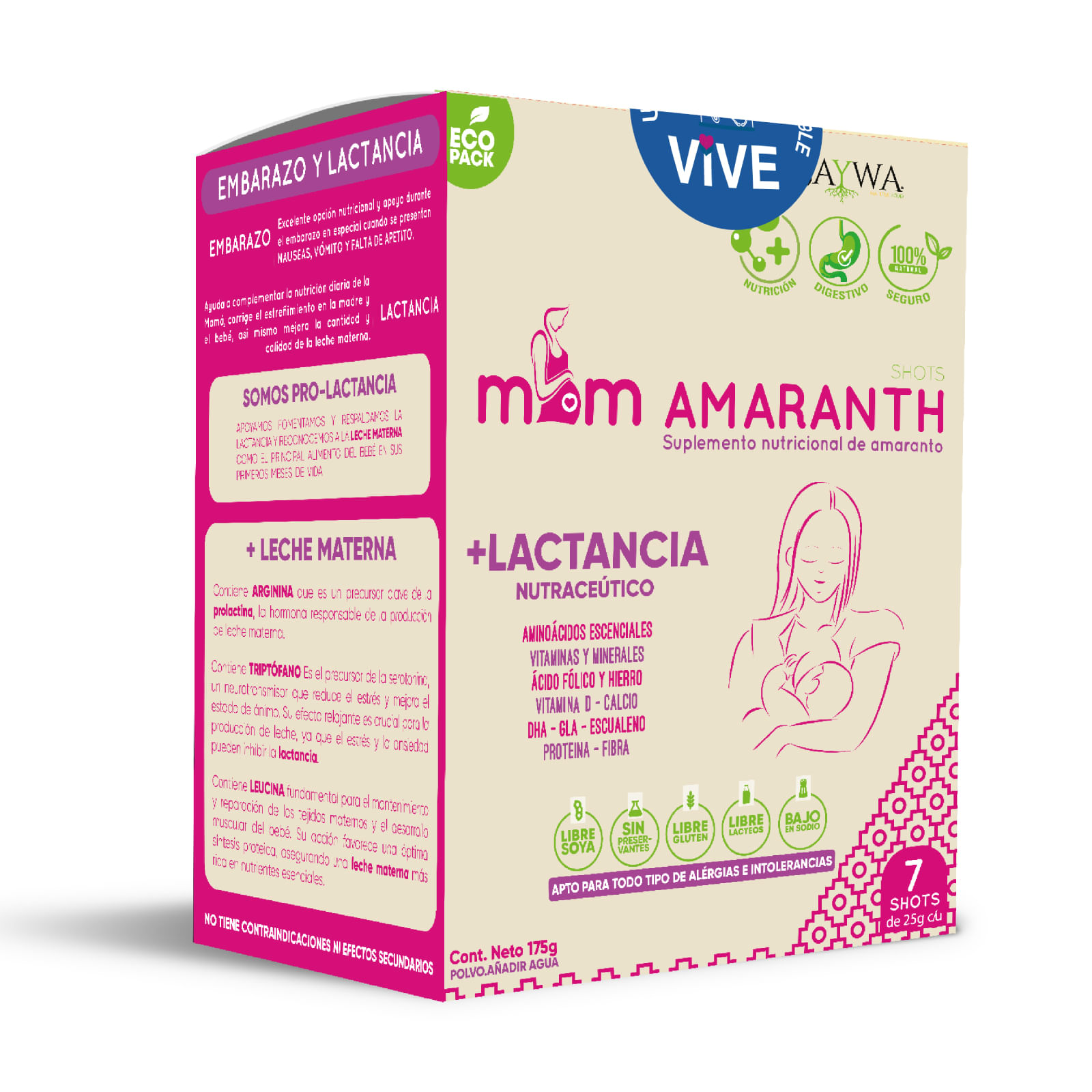 Mom Amaranth x 175g (7 sachets x 25g)